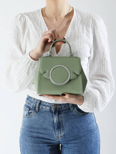 Sac PortÃ© Main Yumi Cuir Nathan baume Vert ginkgo 4 vue secondaire 1