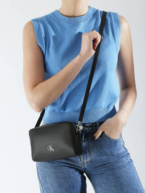 Sac Bandoulière Sculpted Polyester Recyclé Calvin klein jeans Noir sculpted 4K3162G vue secondaire 1