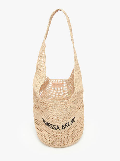 Sac PortÃ© Ã©paule Cabas Raphia Raphia Vanessa bruno Beige cabas raphia 60V40890 vue secondaire 3