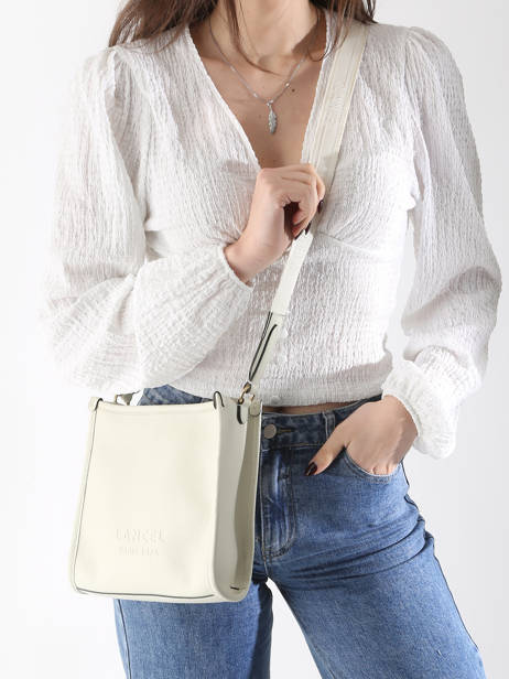Sac Bandoulière Jour Cuir Lancel Blanc jour A13172 vue secondaire 1
