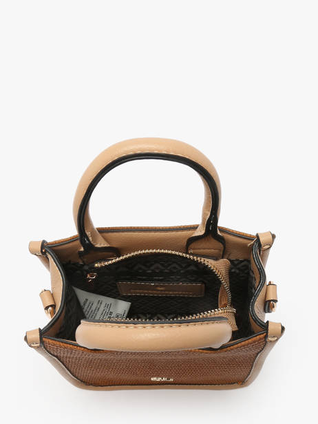 Sac PortÃ© Main Raphia Lulu castagnette Marron raphia YASMINA vue secondaire 3