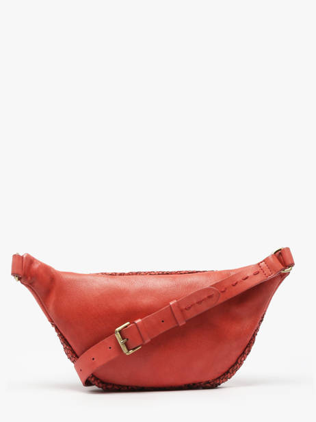 Sac Banane Biba Rouge leather BRI5L vue secondaire 4