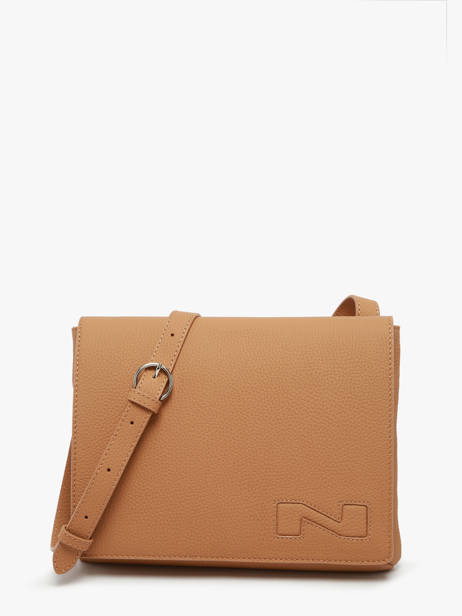 Sac Bandoulière Brugge Cuir Nathan baume Marron n city 2