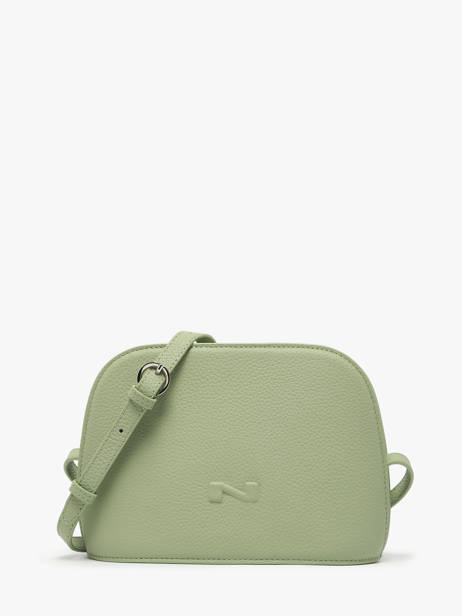 Sac BandouliÃ¨re Lilou Cuir Nathan baume Vert egee 2
