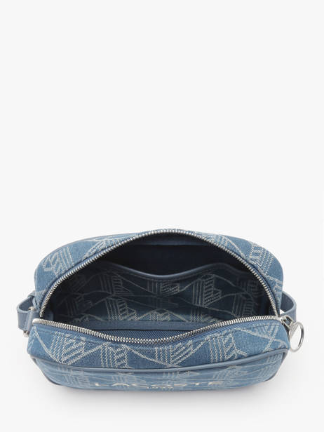 Sac BandouliÃ¨re Heritage Jacquard Coton Lacoste Bleu heritage jacquard NF5007HK vue secondaire 3