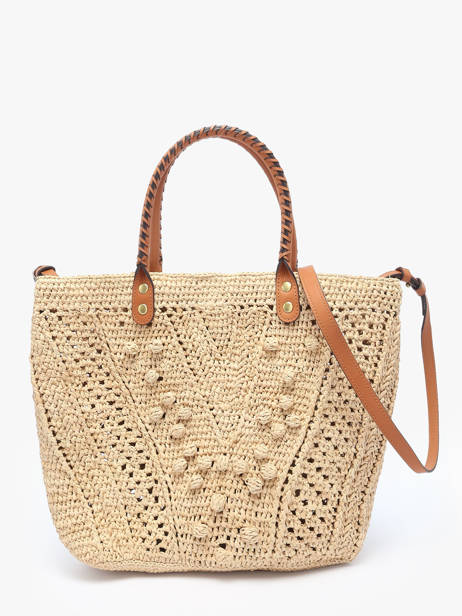 Sac PortÃ© Ã©paule Raphia Gerard darel Beige raphia DBS67454 vue secondaire 4