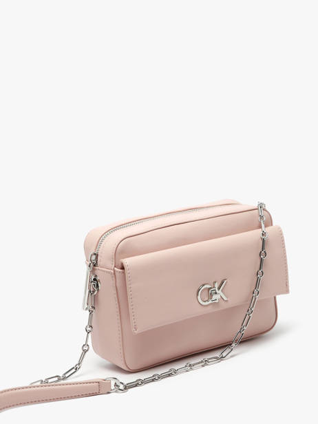 Sac BandouliÃ¨re Ck Pocket Polyester RecyclÃ© Calvin klein jeans Rose ck pocket K613089 vue secondaire 2