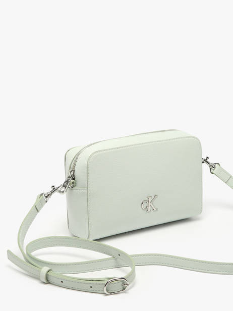 Sac BandouliÃ¨re Minimal Mono Polyester RecyclÃ© Calvin klein jeans Vert minimal mono 4K3162G vue secondaire 2