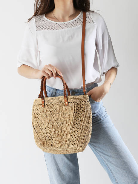 Sac PortÃ© Ã©paule Raphia Gerard darel Beige raphia DBS67454 vue secondaire 1