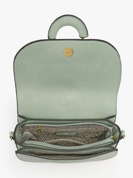 Sac BandouliÃ¨re Anneau Lulu castagnette Vert anneau YSABELLA vue secondaire 3
