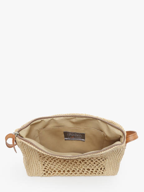Sac BandouliÃ¨re L'atelier Du Crochet Raphia Le voyage en panier Blanc l'atelier du crochet AM810 vue secondaire 3