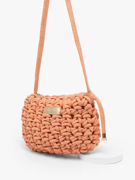 Sac BandouliÃ¨re Crochet Le voyage en panier Orange crochet PM854 vue secondaire 2