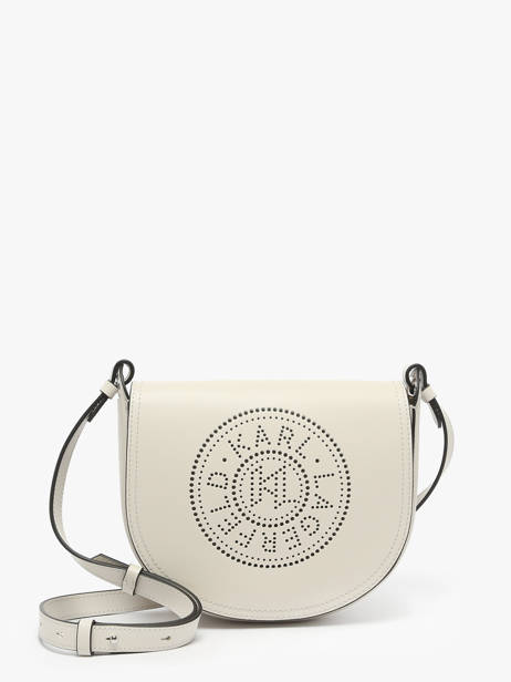 Sac BandouliÃ¨re K Circle Cuir Karl lagerfeld Beige k circle A1W30212