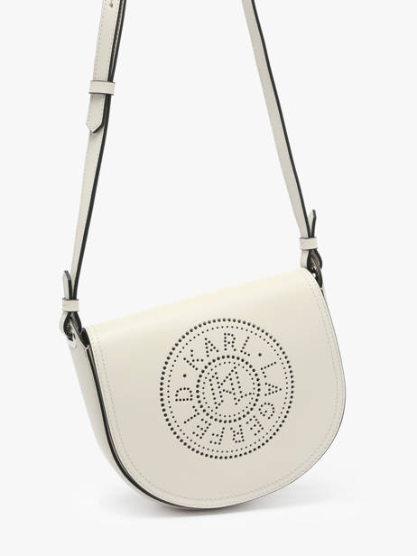 Sac BandouliÃ¨re K Circle Cuir Karl lagerfeld Beige k circle A1W30212 vue secondaire 2