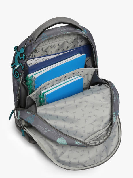 Sac Ã  Dos 2 Compartiments Cameleon Gris actual PBBASD45 vue secondaire 3