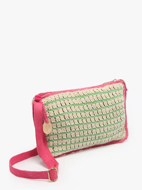 Sac Bandoulière Over The Rainbow Coton Le voyage en panier Vert over the rainbow PM871 vue secondaire 2