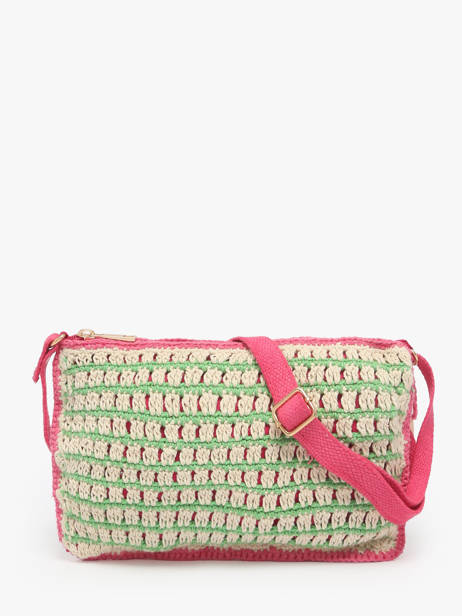 Sac Bandoulière Over The Rainbow Coton Le voyage en panier Vert over the rainbow PM871 vue secondaire 4