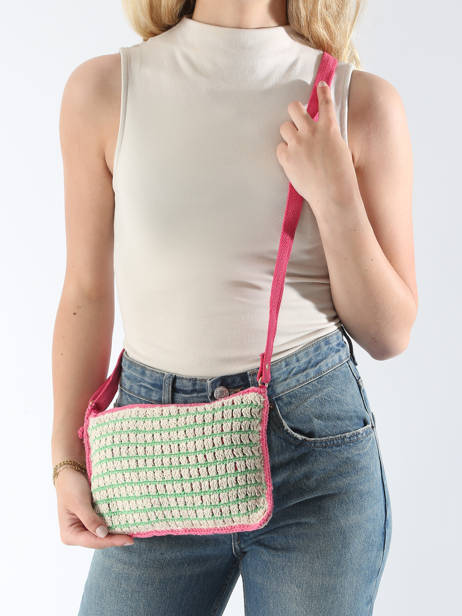 Sac Bandoulière Over The Rainbow Coton Le voyage en panier Vert over the rainbow PM871 vue secondaire 1
