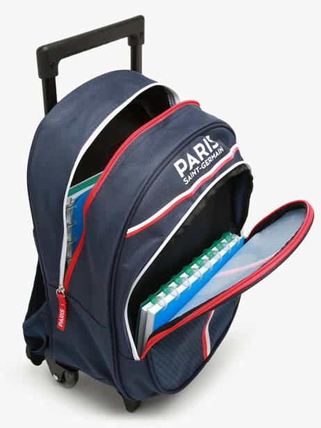 Sac A Dos Ã  Roulettes 1 Compartiment Paris st germain Bleu psg 23AP204R vue secondaire 3