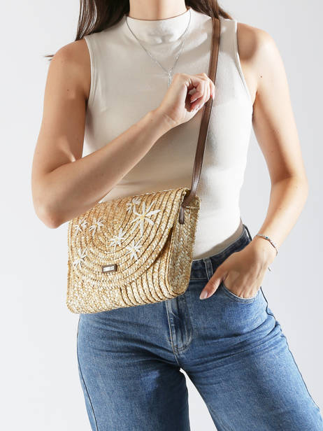 Sac Bandoulière Koa Les tropeziennes Beige koa TZ04 vue secondaire 1