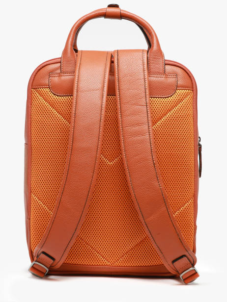 Sac à Dos Business Flandres 2 Compartiments Cuir Etrier Orange flandres EFLA8272 vue secondaire 5