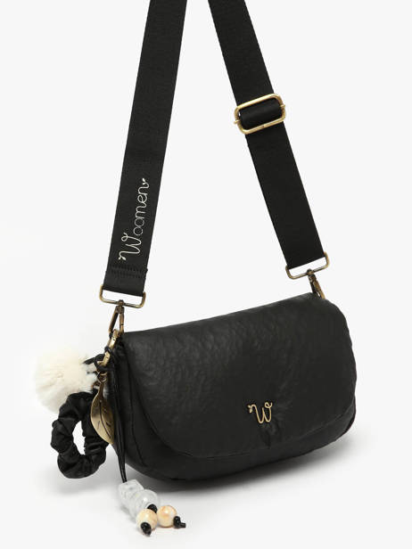 Sac Bandoulière Alizier Woomen Noir alizier WALI03 vue secondaire 2