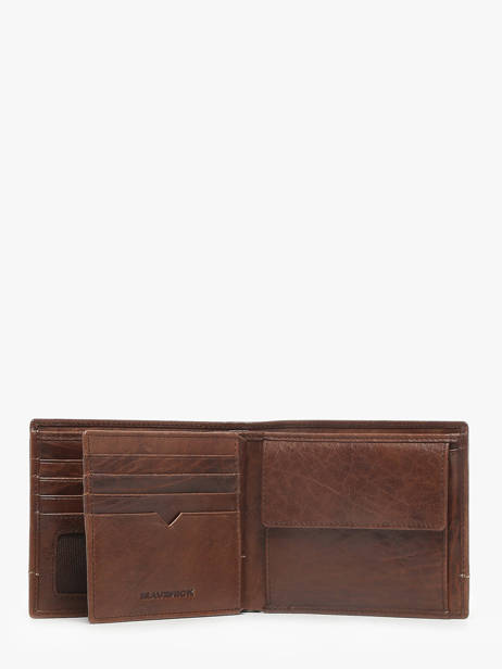 Checkholder With Card Holder Rough Gear Leather Maverick Brown rough gear MAVRG005 other view 2