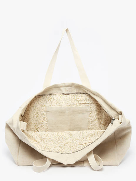 Shoulder Bag Jute Burlap Hindbag Beige jute JU other view 2