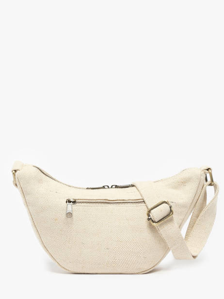 Shoulder Bag Jute Cotton Hindbag Beige jute JU other view 3