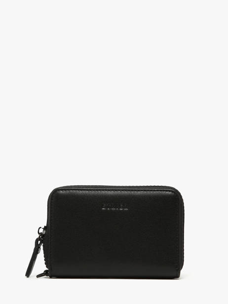 Ccrossbody Coin Purse Leather Etrier Black oxer EOXE096M