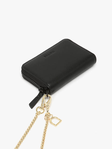 Ccrossbody Coin Purse Leather Etrier Black oxer EOXE096M other view 1