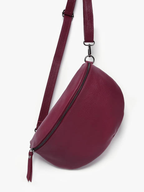 Sac Banane Caviar Cuir Milano Rouge caviar CA21123 vue secondaire 1