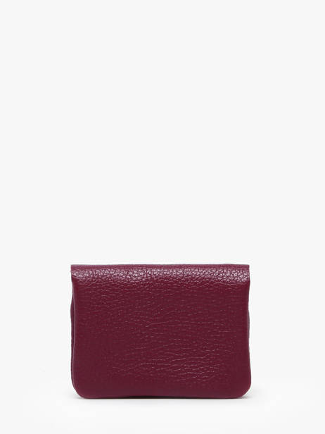 Porte-monnaie Cuir Milano Rouge caviar CA23092 vue secondaire 2