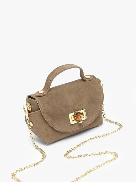 Sac Bandoulière Velvet Cuir Milano Beige velvet VE24117 vue secondaire 2