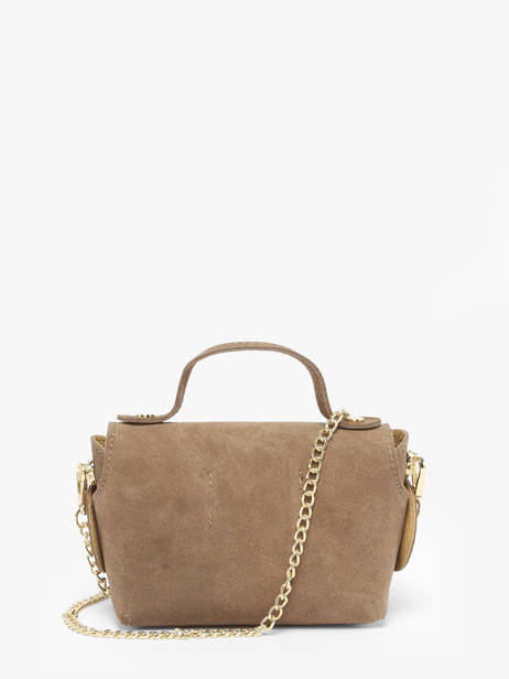 Sac Bandoulière Velvet Cuir Milano Beige velvet VE24117 vue secondaire 4