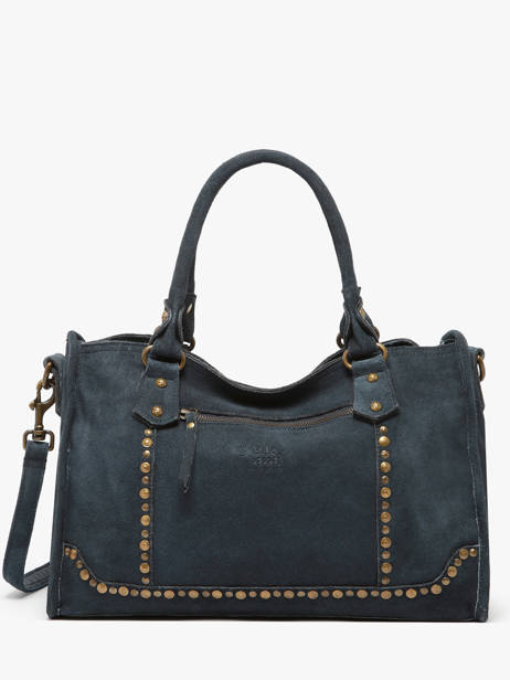 Sac à Main Houston Cuir Basilic pepper Bleu houston BHOU22
