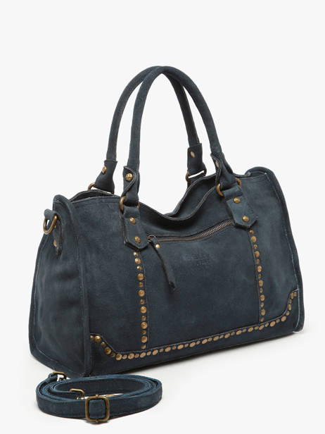 Sac à Main Houston Cuir Basilic pepper Bleu houston BHOU22 vue secondaire 1