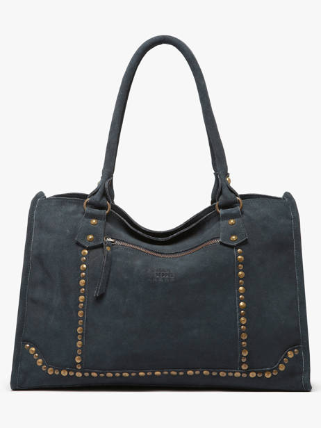 Sac à Main Houston Cuir Basilic pepper Bleu houston BHOU31