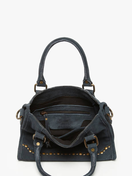 Sac Bandoulière Houston Cuir Basilic pepper Bleu houston BHOU72 vue secondaire 2