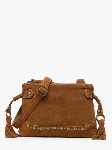 Sac Bandoulière Houston Cuir Basilic pepper Marron houston BHOU82
