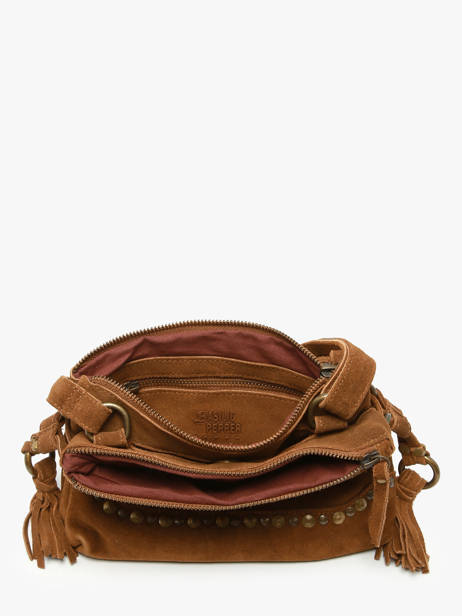 Sac Bandoulière Houston Cuir Basilic pepper Marron houston BHOU82 vue secondaire 2