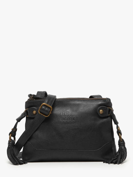 Sac Bandoulière Cow Cuir Basilic pepper Noir cow BCOW82