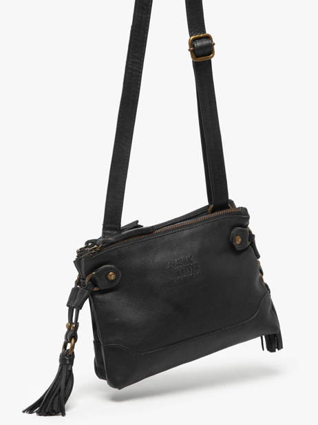 Sac Bandoulière Cow Cuir Basilic pepper Noir cow BCOW82 vue secondaire 1