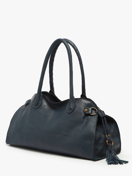 Sac Porté épaule Cow Cuir Basilic pepper Bleu cow BCOW84 vue secondaire 1