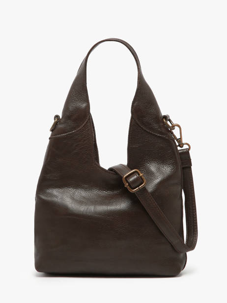 Shoulder Bag Cow Leather Basilic pepper Brown cow BCOW2S other view 4