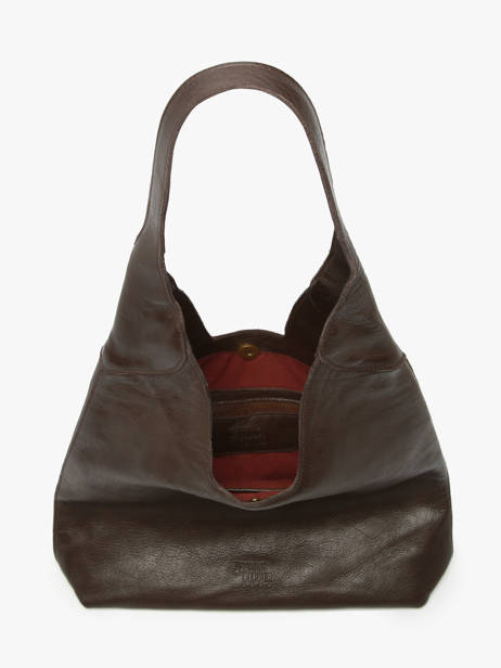 Shoulder Bag Cow Leather Basilic pepper Brown cow BCOW2M other view 3