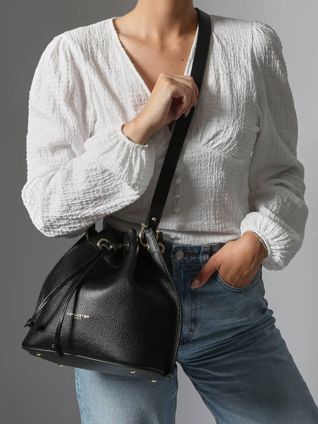 Shoulder Bag Alba Double Leather Lancaster Black alba double 81 other view 1