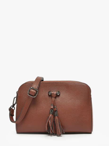 Sac Bandouliere Caviar Cuir Milano Marron caviar CA21101