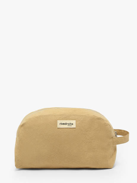 Recycled Coton Hermel Toiletry Bag Rivedroite Beige timeless HERMETIM