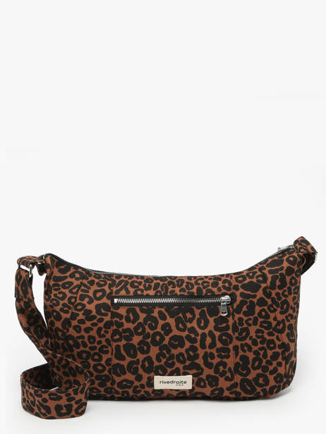 Le Sac Crossbody Mini Charlot Coton Recyclé Rivedroite Marron wild tribe MCHARWIL